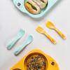 Ibyeol Friends Corn Baby Self Spoon + Fork Set, 1 Set, Mint, Spoon + Fork 1 Set