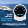 85MM Digital GPS Speedometer 0~30 Knots 0~60 Knots Speed Meter With GPS Antenna For Boat Car Yacht 7 Color Backlight 12V 24V