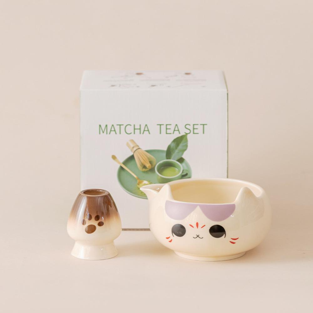 2/5/7pcs Ceramic Bowl Matcha Tea Set Bamboo Whisk Matcha Brewing Kit Perfect Matcha