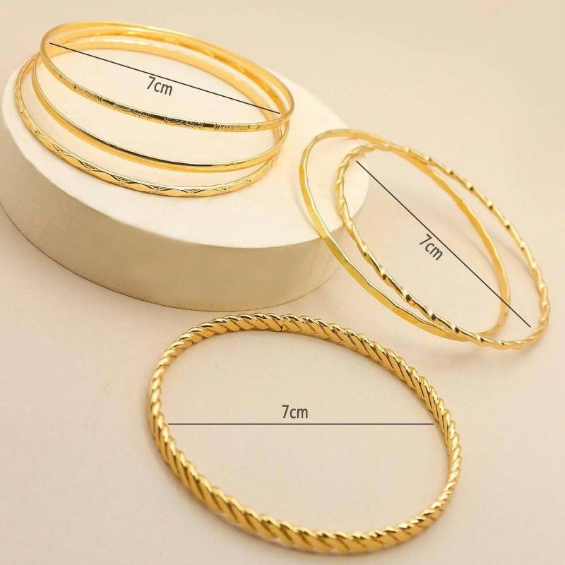 Набор минималистичных браслетов с пятиконечными звездами, 6 шт. / 10 шт.