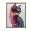Plakat Kot W Kolorowej Mozaice Plakat Kot W Kolorowej Mozaice, 40X50 Cm, Rama Aluminiowa Czarna, Papier Matowy 230 Gsm