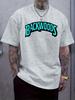 Графическая футболка "BACKWOODS" - Повседневная футболка с коротким рукавом и круглым вырезом с цветочным принтом