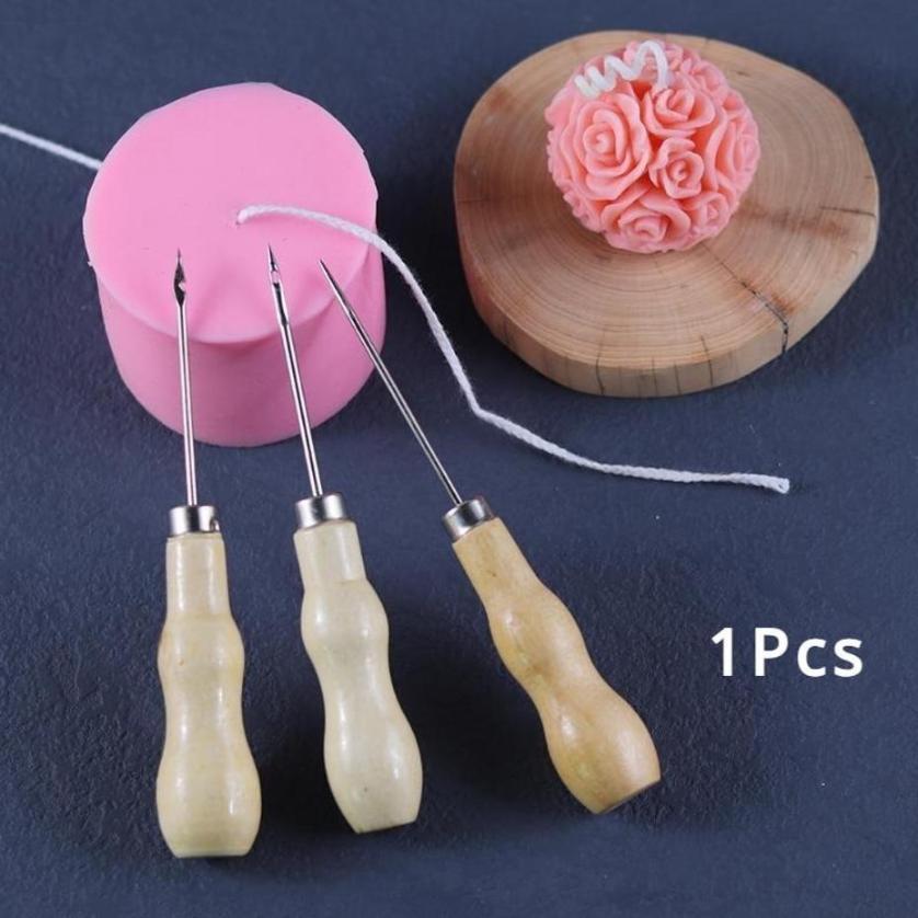 1 шт. Конус с круглым отверстием из массива дерева с крючком, игла для сверления с отверстием, конус для обуви, инструмент для DIY ручной работы, конус для кожаной обуви