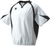 [DESCENTE] Baseball Practice Wear Short Sleeve Wind Jack PJ-321B Men's White X Black X Silver