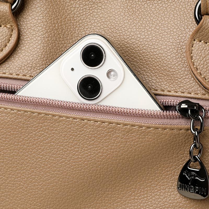 Soft Leather Bag Women's Fashion New Atmospheric Tote Bag Portable Strong and Durable Fashion Bag Liner Shoulder Bag