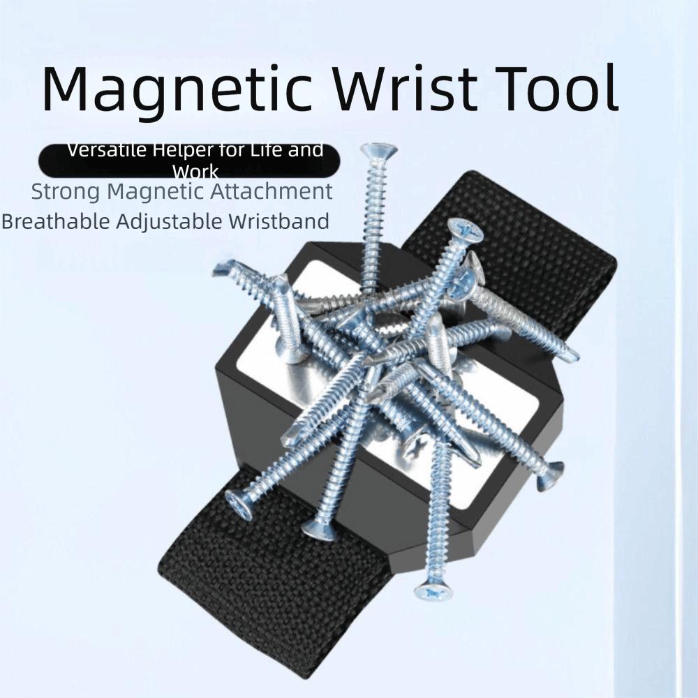 Multi-Functional Magnetic Wristband Strong Magnet Wrist Tool Band Drill Bit Storage