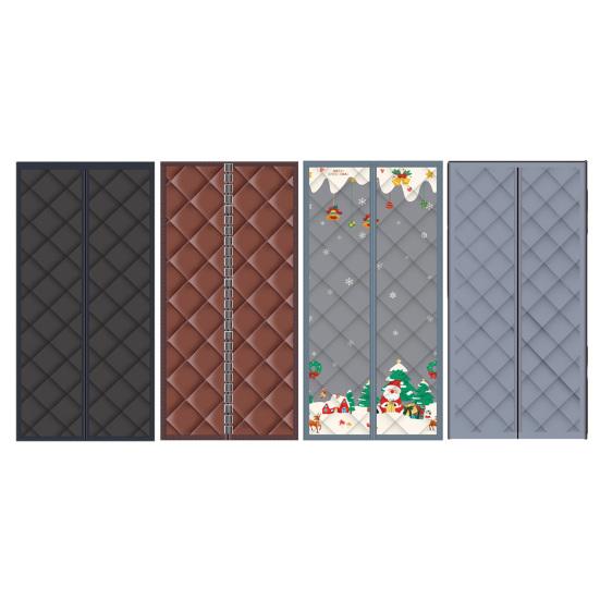 Магнитная тепловая дверная штора Сверхпрочный утепленный чехол для двери Магнитная застежка Ветрозащитная Звукоизоляционная дверная штора для утепления входа Патио-дверь