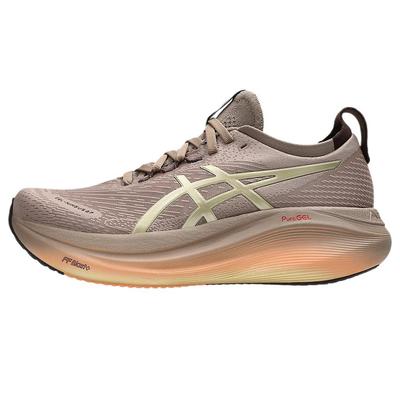 Кроссовки женские Gel Nimbus 27 Luxe коричневые серо-коричневые 1012B816-020