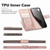 Leather Wallet Flip Case for Huawei Nova 15 14 13 12 12S 11 9 Ultra Pro SE Y72 Y63 Y73 9 Embossed Clover Floral Design
