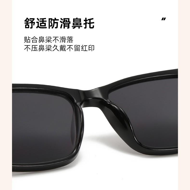 Солнцезащитные очки Ретро Квадратные Большая оправа Солнцезащитные очки Персонализированные Простые Солнцезащитные очки Мужские