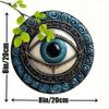 2d Плоский 20*20см, Настенное искусство «Око Провидения», Винтажная деревянная табличка для дома, Декор для сада, Идеально подходит для кухни, спальни, бара, ванной комнаты