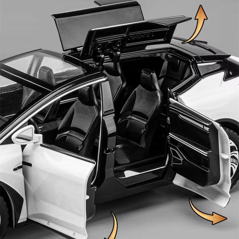 Новый 1:24 HiPhi X SUV сплав новая энергетическая модель автомобиля литая металлическая электрическая интеллектуальная модель дорожного автомобиля звук и свет детская игрушка подарок