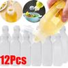 Kitchen Oil Bottle Seasoning Plastic Squeeze Bottle Dispenser for Salad BBQ Sauce Olive Oil Container Cooking Gadgets
