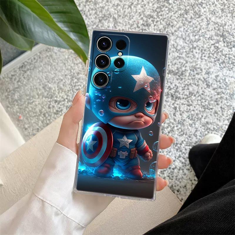 Милый прозрачный чехол Marvel Baby Groot Rocket для Samsung Galaxy S26 S25 Ultra S24 S22 S26 Plus S20 S23 S21 S25 FE Прозрачная крышка