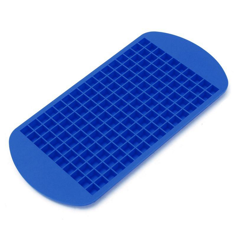 1 шт., пищевой силиконовый поддон для льда на 160 ячеек, мини-кубики льда, маленькая квадратная форма для льда, кухонный бар, аксессуары для приготовления льда