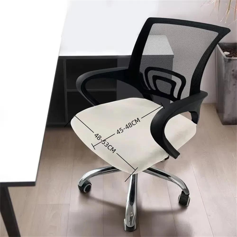 Washable Office Chair Cover Velvet Dust Cover Universal Rotating Chair Seat Cover Home Office