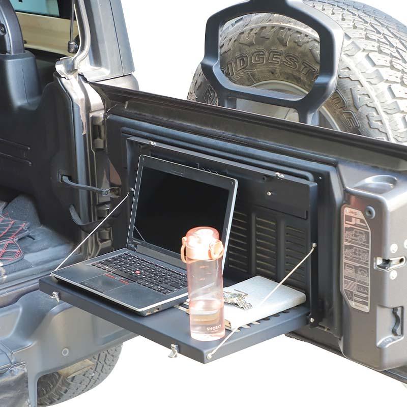 Автомобильная задняя дверь складного стола для хранения, кронштейн, полка для Jeep Wrangler JL 2018-2023, металлические автомобильные аксессуары