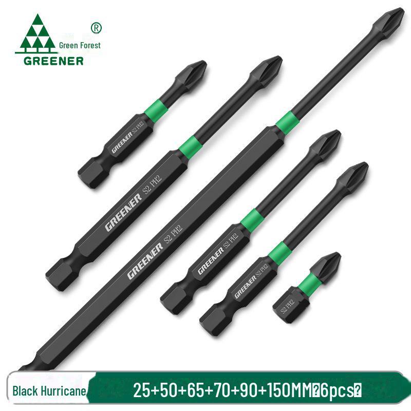 Высокопрочный магнитный набор ручной дрели крестового типа Green Forest с битами для отвертки немецкого производства