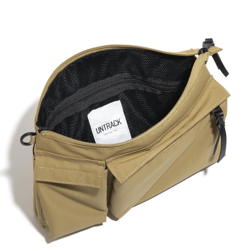 Сумка через плечо Sacoche Бежевая [Антрацит] CITY/3LS №60372