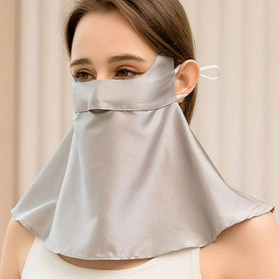 Шелковица шелковица Facekini: Маска для защиты лица и шеи от ультрафиолета и дыма для женщин