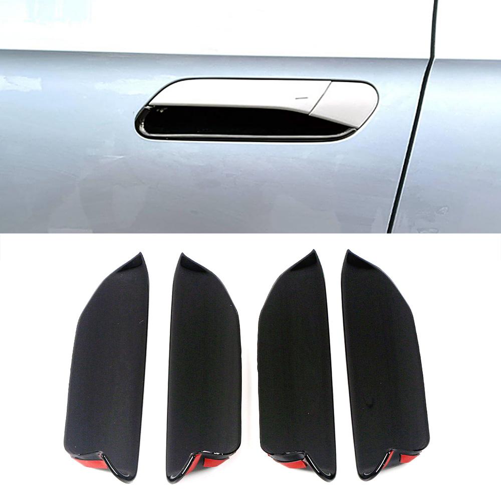 Для Volkswagen VW ID.4 ID4 2023 автомобильная внешняя дверная ручка зеркало заднего вида ремонт глянцевая черная наклейка анти