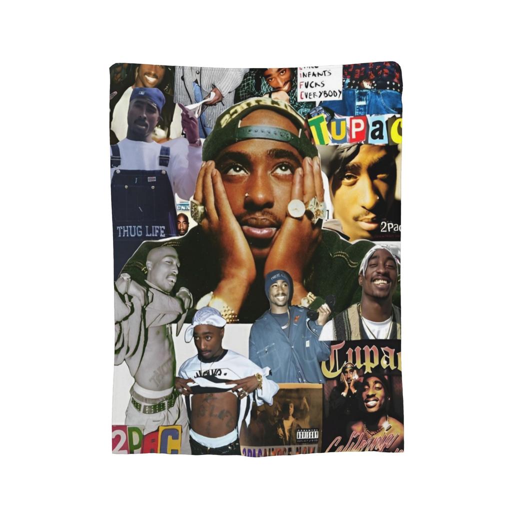 Poetic Justice Flannel Blankets Tupac 2pac Hip Hop Singer Fashion Throw Blanket for Home Rug Piece,