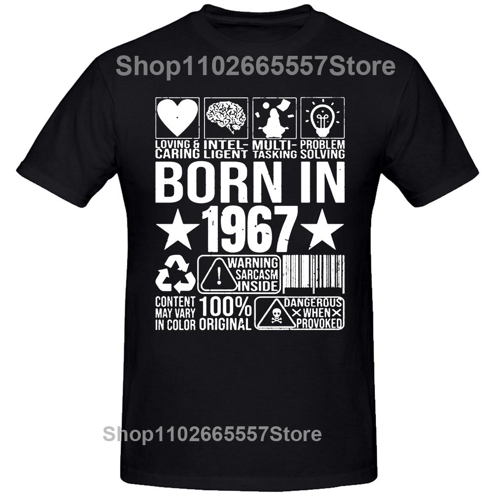 Classic 1967 Original Vintage 57th Birthday Gifts 57 Year Old T Shirts Summer Christmas Party Cotton Retro Gift Idea T-shirt