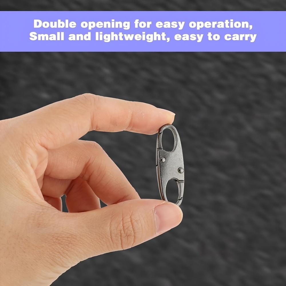S-Shaped Clips - Secure Zipper Locks for Bags, Backpacks & Gear | Anti-Theft Durable Spring Hooks for Camping, Fishing, Outdoor Adventures