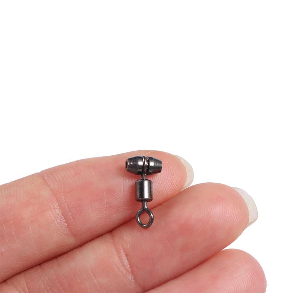 10pcs Fishing Swivels 3-way Stainless Steel Fishing Connector Rolling Bearing Swivel Hook for Carp Tackle Accessories tool