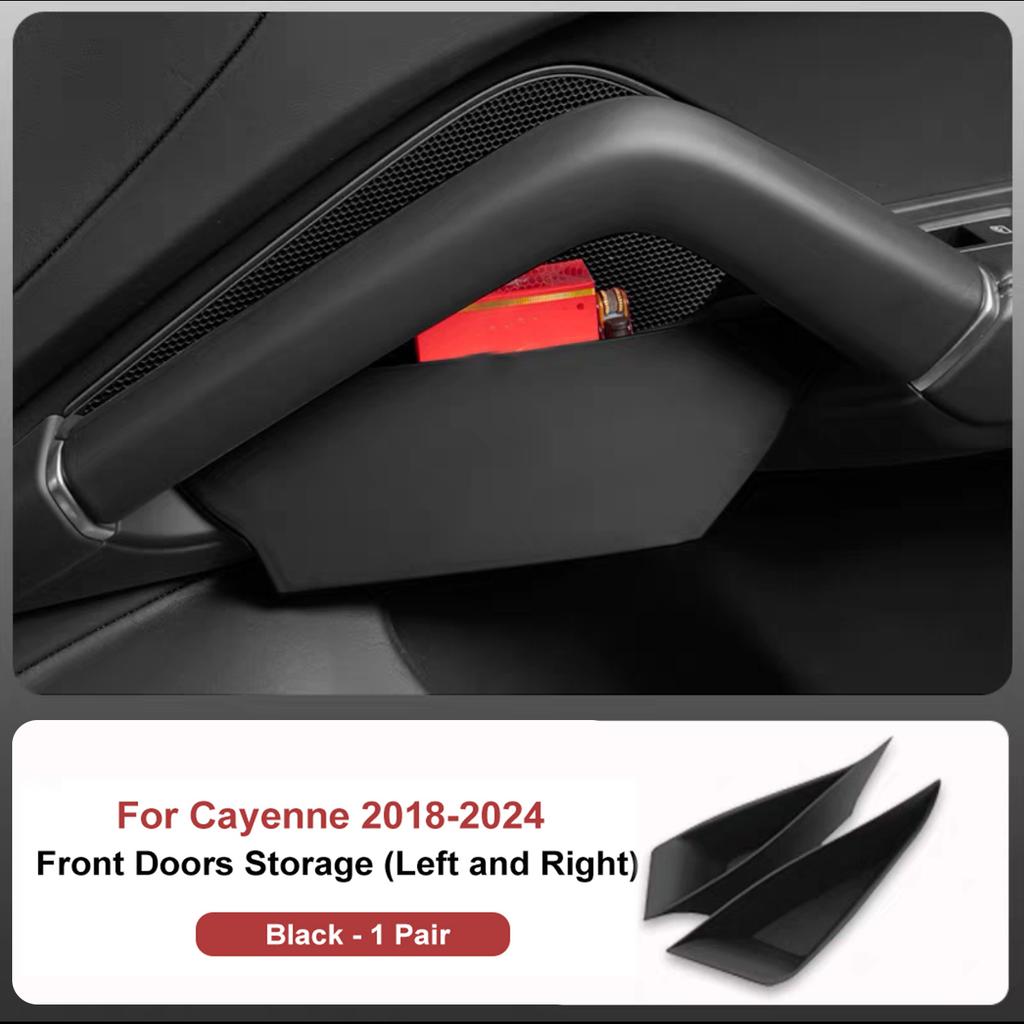 AABKV1 For Porsche Cayenne Macan Car Door Handle Storage Box Front Rear Door Organizer Keys Phone Holder LHD Auto Interior Accessories