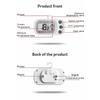 Digital Frigerator Thermometer Fridge And Freezer Thermometer With Large LCD Screen Stand For Room Kitchen