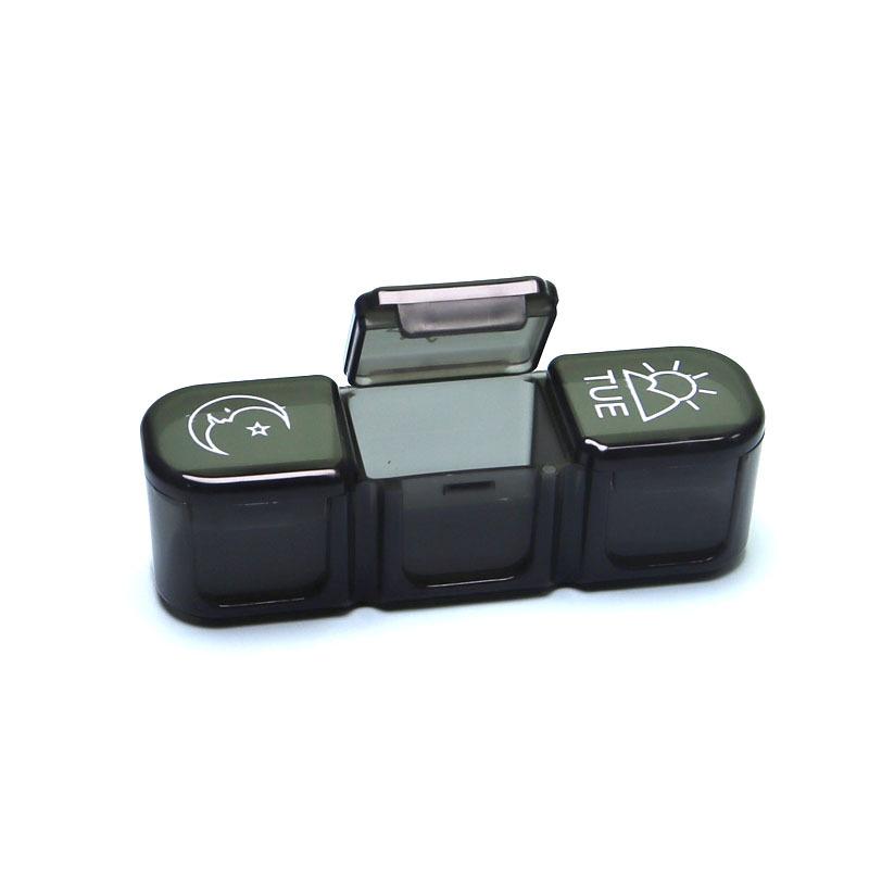 Коробка для таблеток с тремя сетками три раза утром, в середине дня и ночью, многоцветная дополнительная портативная отдельная коробка для таблеток с сортировкой