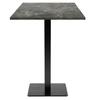 60 X 60 Cm High Table - Milan Model In Metallic Stone
