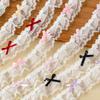 1yard Woven Tape Handmade Double Layered Lace Cute Sewing Edges Fabric DIY Crafts Supply 3.8cm Wide