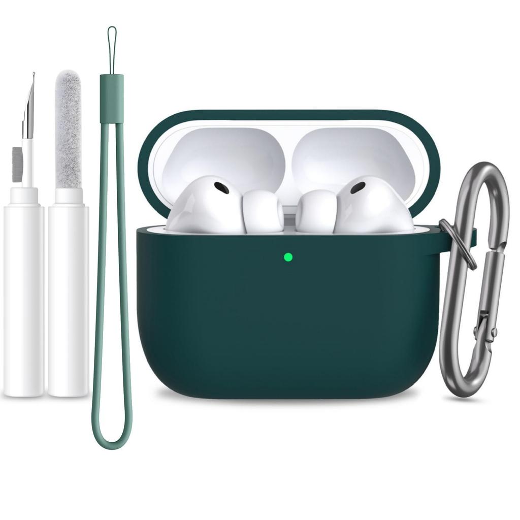 Для Airpods Pro 3 Чехол Крышка Защитный Силиконовый Чехол для Наушников (с карабином + шнурком + чистящим карандашом) Чехол для Airpods Pro 3