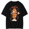 Japanese-style Pokémon King Carp Magikarp Sushi Sashimi Short Sleeve T-Shirt Loose Men's and Women's Summer Trend Top Clothing