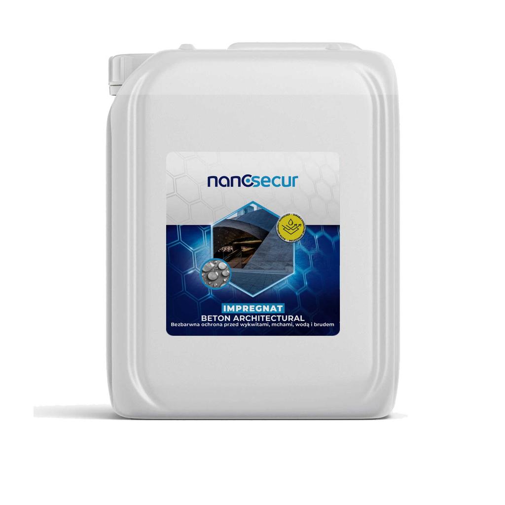 NANOSECUR BETON ARCHITECTURAL protection against efflorescence, moss, water and dirt 5L