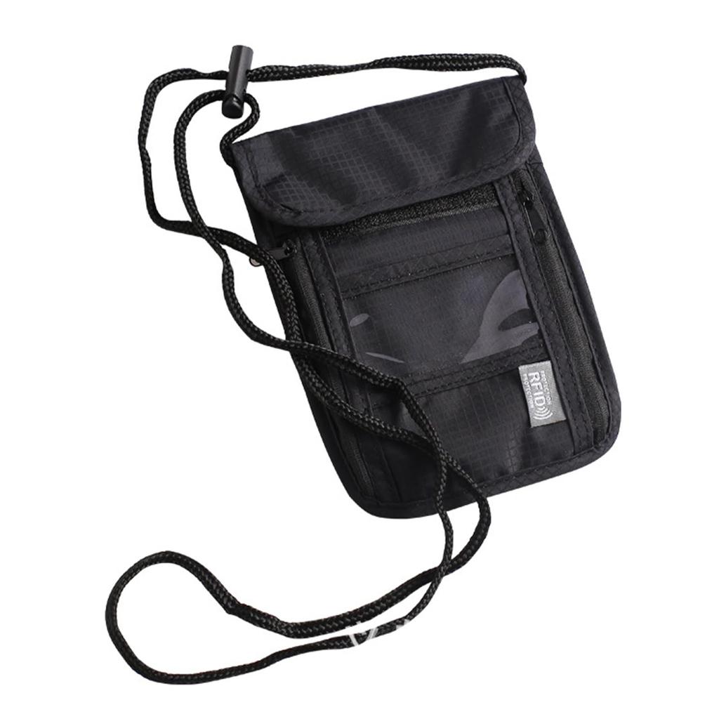 Pokmil Passport Hangs Around the Skimming Ultra Pass Security Passport Electromagnetic Wave Passport Security Overseas Measures Case, Neck,