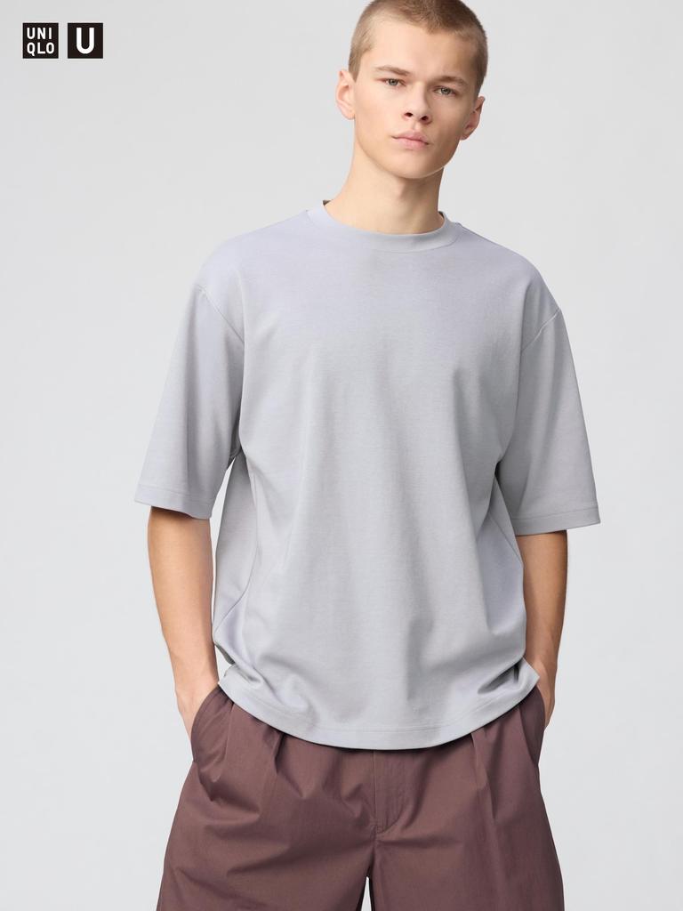 Uniqlo Футболка Japan Air Rhythm Cotton Oversize с рукавами 5 минут 