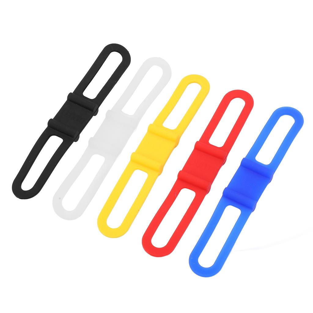 DUUTI 5 шт. Велосипедная силиконовая лента Многоцелевые велосипедные фиксирующие ремни Крепление-держатель для фонарика для горного велосипеда