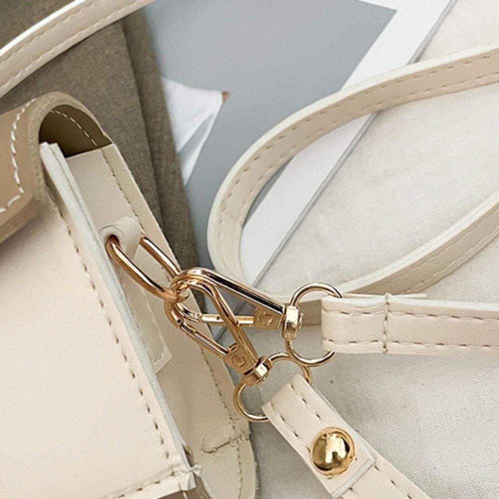 Mini Funny Square Bag PU Contrast Color Crossbody Bag Portable Camera Shoulder Bag Outdoor