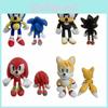 Cute 30cm Sonic Tails Plush Shadow The Hedgehog Knuckles Toy Super Sonic Soft Plush For Comfortable Snuggles