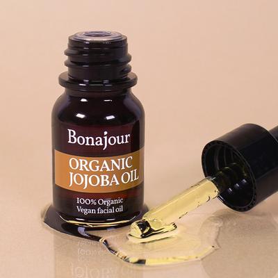 Веганское органическое масло жожоба / Высокоувлажняющее 100% органическое масло холодного отжима для лица 12 мл, 1 шт.