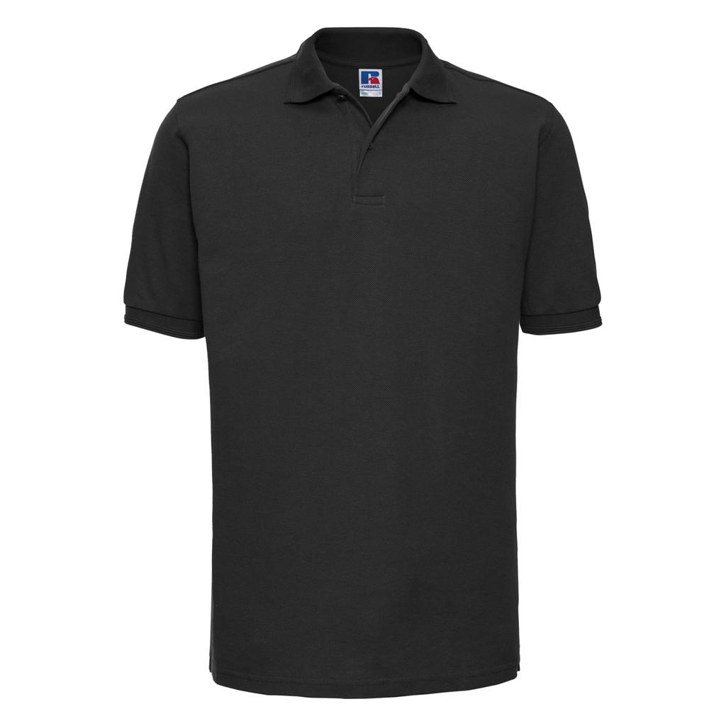 Russell Mens Ripple Collar & Cuff Short Sleeve Polo Shirt