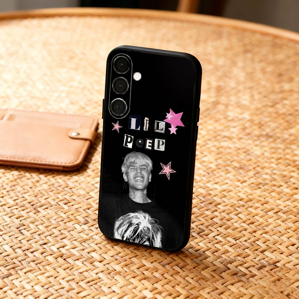Чехол для телефона L-Lil Peep Star Shopping для Samsung A73, A21s, A22, A31, A32, A52, A53, A71, A80, Мягкий черный корпус