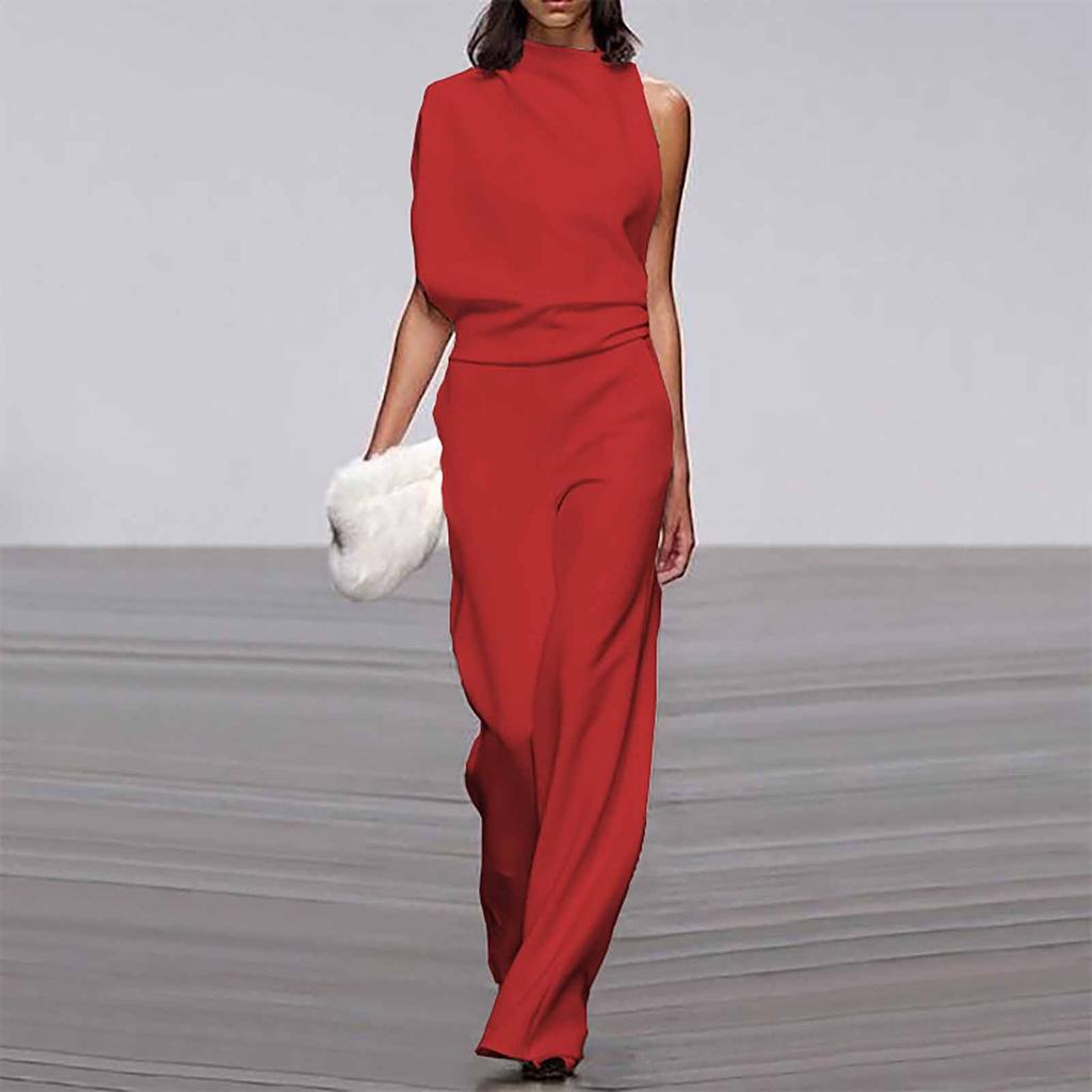 Women's Banquet Dress Jumpsuit Sexy Hanging Neck Women's Trousers