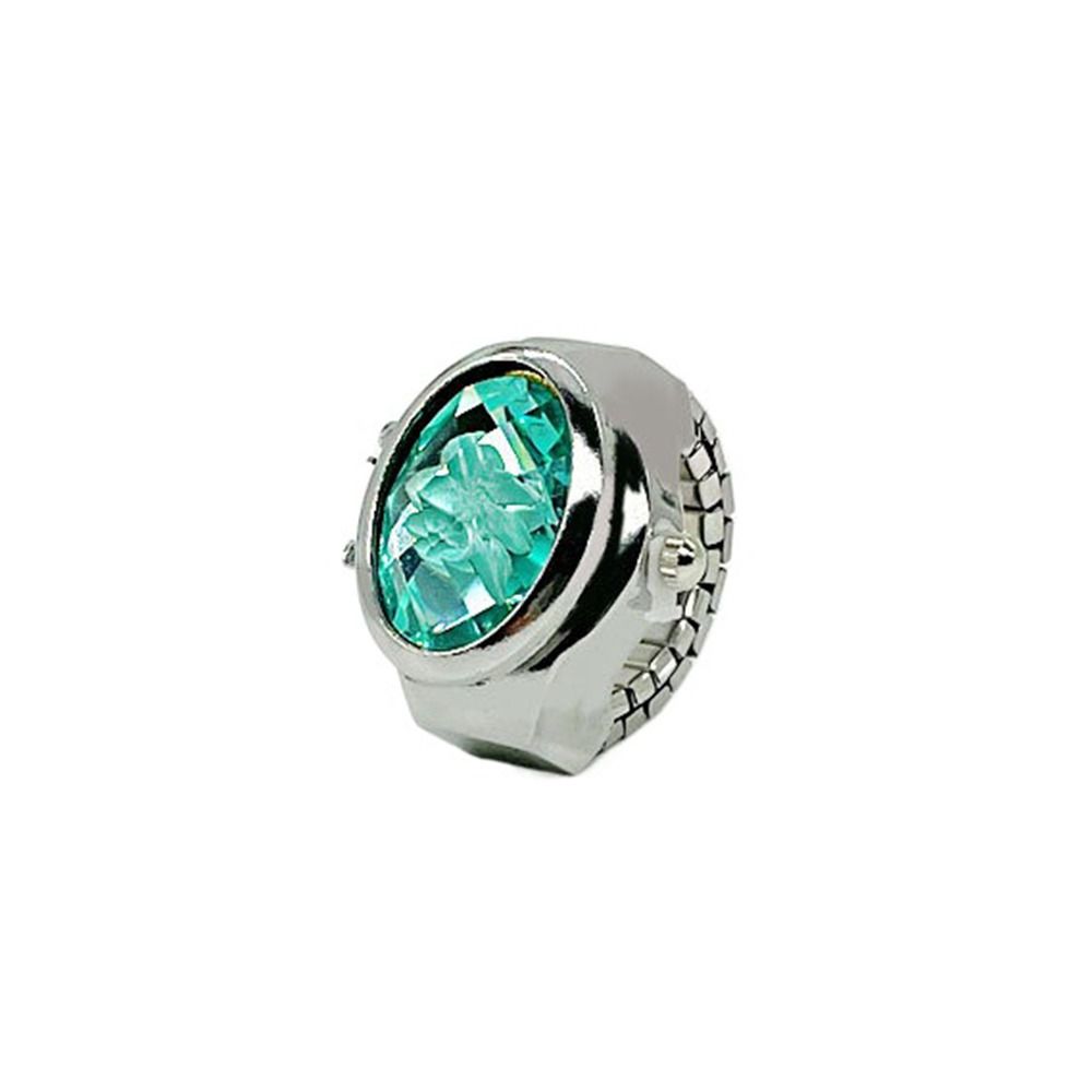 Alloy Ring Watch Quartz Elastic Rings Fashion Digital Couple Watch Ring Men