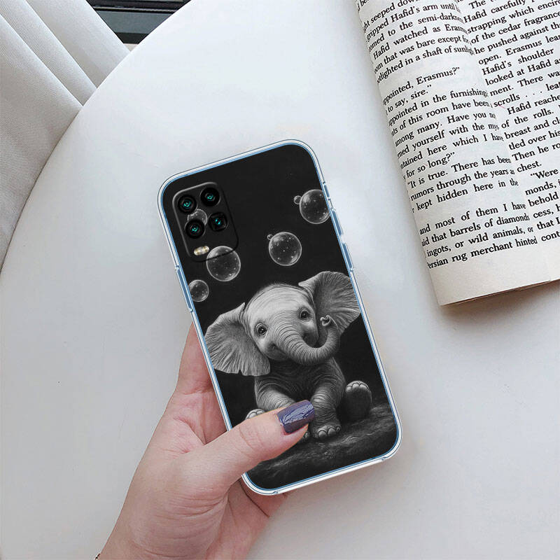 MH8 Animal Elephant Phone Case for Motorola Edge 20 30 S30 40 50 Fusion Lite Plus Pro Neo Ultra One Power Action Macro Hyper Vision Zoom