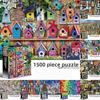 Jigsaw Puzzle With Bird Houses And World Renowned Flat Paintings For Gift Teens