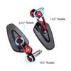 New Motorcycle Rearview Mirror Carbon Fiber Pattern Handlebar Mirror Modified Inverted Rear Mirror Motorbike